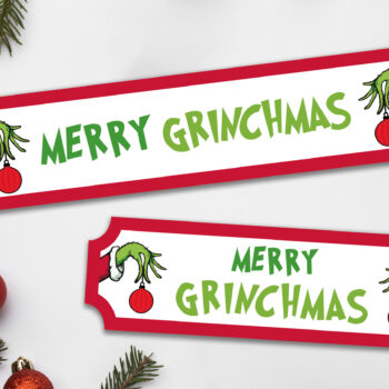 Printed Merry Grinchmas Illustrated Generic Street Sign
