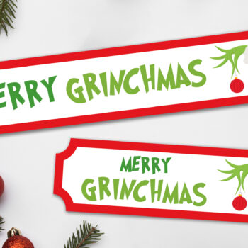 Printed Merry Grinchmas Simple Generic Street Sign