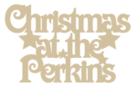 3mm or 4mm mdf Christmas At Sign Victorian Font
