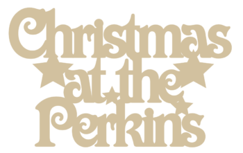3mm or 4mm mdf Christmas At Sign Victorian Font
