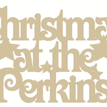 3mm or 4mm mdf Christmas At Sign Victorian Font
