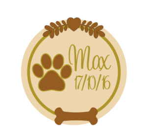 3mm + 3mm Layered Pet Memorial Circle Plaque
