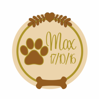 3mm + 3mm Layered Pet Memorial Circle Plaque