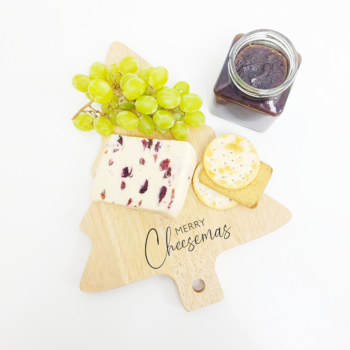 Printed Christmas Tree Cheese Boards - Merry Cheesemas