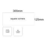 Acrylic Rectangular Plaque 300mm x 125mm