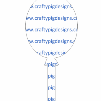 3mm Balloon Top Acrylic Cake Topper
