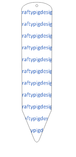 3mm White Cast Acrylic Pencil Bookmark (pack of 5)