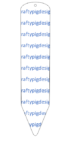 3mm White Cast Acrylic Pencil Bookmark (pack of 5)