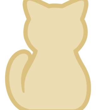 18mm Layered Fillable Full Cat Shape