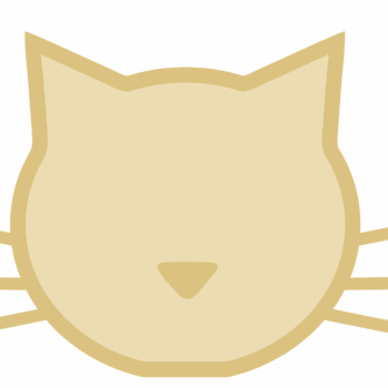 18mm Layered Fillable Cat Face Shape