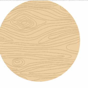 3mm Circle or Square Shape with Engraved Wood Effect (single)