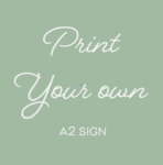 Print Your Own A2 Foamboard Sign