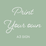 Print Your Own A3 Foamboard Sign