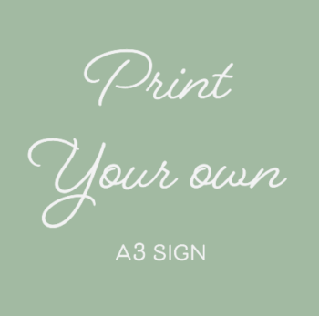 Print Your Own A3 Foamboard Sign