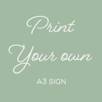 Print Your Own A3 Foamboard Sign