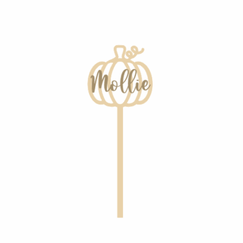 4mm mdf Personalised Pumpkin Wand
