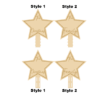 4mm Oak Veneer Star Tree Topper
