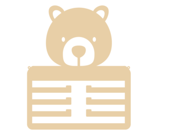 4mm Mdf Personalised Bear Bow Holder