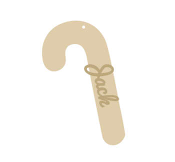 20cm Candy Cane with Name