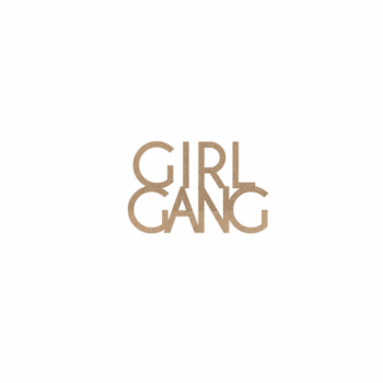4mm mdf/4mm Oak Veneer GIRL GANG plaque