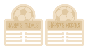 4mm Mdf Personalised Football Medal Holder