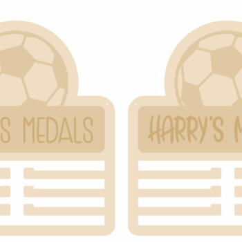 4mm Mdf Personalised Football Medal Holder