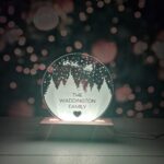 LED Snow Globe Light - Family Snow Scene