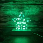 floral star led night light