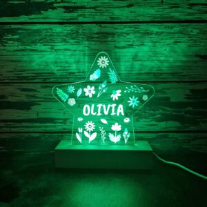 LED Night Light - Floral Star