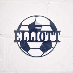 Acrylic Football Name Wall Plaque