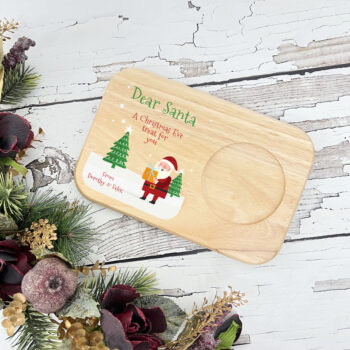 Christmas Mug Board for Santa - Santa and Trees