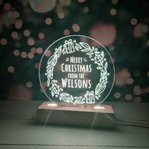LED Light Christmas Wreath