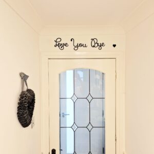 Black - Love You, Bye Swirly Font