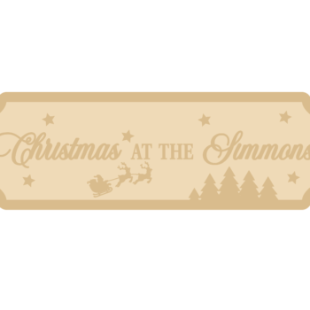 mdf Christmas at the Anyname Sign with Trees