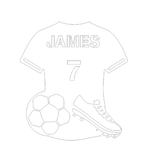 Personalised Football Shirt, Boot and Ball