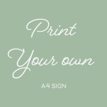 A4 Print your Your Design on foamboard