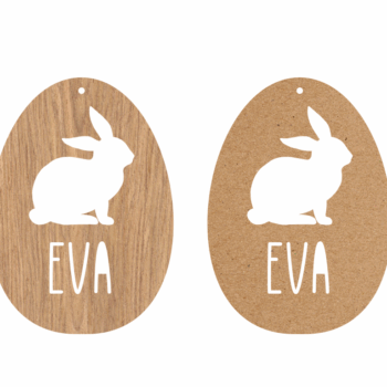 Personalised Hanging Egg Easter Tag