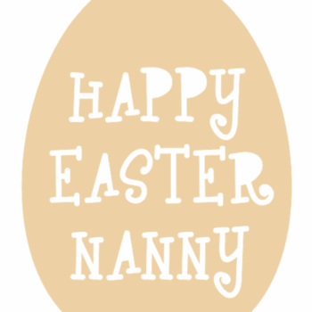 Personalised Hanging Happy Easter Egg Tag