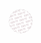 scalloped acrylic circle